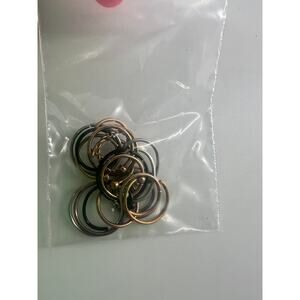Nose Rings Many Gauges Silver Gold Twist Hoops Multicolor Piercing